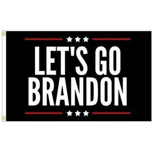 3 x 5 FT Flag Let's Go Brandon Black Joe Biden Republican Trump 2024 Garage FBJ
